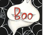 Boo Ghost Toland Art Banner - $24.00