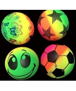 12 ASST 7 IN RAINBOW NOVELTY BALLS new toy bounce ball buttery star socc... - $234.18 MXN