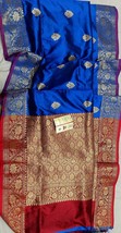 Pure Silk Mark Certified Saree, Handwoven Pure Silk Katan Saree - Elegant Tradit - £139.74 GBP