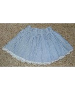 Girls Skirt Abercrombie Blue White Striped Pull On Elastic Waist-size XL - £6.23 GBP