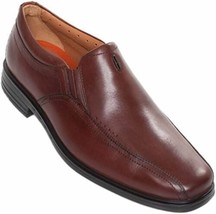 Clarks Unstructured Unsheridan Go Slip-On Leather Loafer Dress Shoes Brown SZ 13 - £106.50 GBP