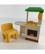 Little Tikes Dollhouse Furniture Kitchen Island Sink Stove Chair Phone V... - $40.89 CAD