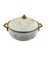 Vintage LINCOWARE Enamel Dutch Oven Casserole Pot FLORAL Cookware - $643.76 MXN