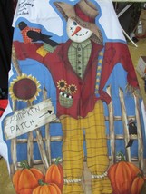 &quot;&quot;SCARECROW ROW&quot;&#39; LARGE WALL HANGING FABRIC PANEL - $8.89