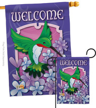 Welcome Hummingbird - Impressions Decorative Flags Set S105033-BO - £46.33 GBP