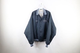 Vintage 90s Mens XL Ansonia Baseball 1990 State Champions Bomber Jacket USA - $59.35