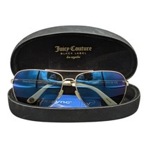 Juicy Couture White Gold Frame Blue Lenses Sunglasses 59MM Aviator - £34.46 GBP