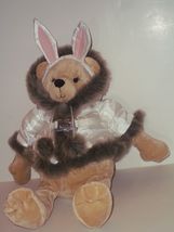 Bath & and Body Works 'Hi, I'm Bunny' 17" Plush Bear-Bunny Faux Fur Trimmed Coat - £12.01 GBP