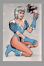 1988 Kevin Maguire SIGNED JLA Justice League Art Post Card ~ Ice - $12.86