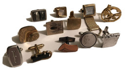 Vintage Unique Mismatch Lot Of 12 Cufflinks With No Match - $235.79 MXN