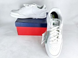 New! Size 10 REEBOK Club Memt White Green Memory Foam Synthetic Leather Shoes - £47.17 GBP