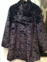 Women&#39;s Outerwear Winter textured Faux Fur Coat jacket Church X-mas plus 1X$260 - $168.29