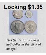 One Dollar Thirty Five Cent Trick - 4 Tricks in 1 - Locking Version - $1... - $24.74