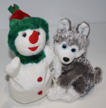 Ty Beanie Baby Sledder Husky 2.0 Snowgirl Snowman Plush Lot 2 Soft Toy B... - $10.40