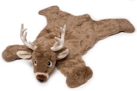 Carstens Plush White Tail Deer Animal Rug, Small - £51.12 GBP