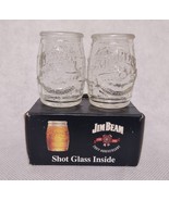 Jim Beam Barrel Shot Glasses 2 in Box 200th Anniversary - £10.18 GBP