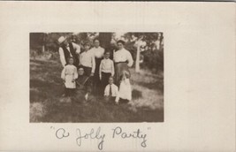 RPPC Edwardian Family A Jolly Party c1905 Postcard B30 - £6.15 GBP