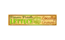 Farm Fresh Lettuce Novelty Mini Street Sign K-705 - $23.12