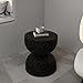 LeisureMod Minimalist Side Table Fiberstone Round Hourglass Accent End Table Sto Item image 6