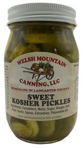 AMISH SWEET KOSHER PICKLES - 100% All Natural 1-12 Quart Jar Lot Homemad... - $11.79+