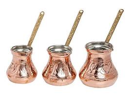 LaModaHome Handmade Turkish Arabic Greek Copper Serving Ethnic Design Co... - $64.34