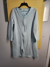 Secret Treasures Blue Stripes Robe Housecoat Pockets Size XL Poly-Cotton... - $23.75
