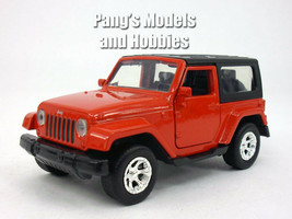 4.5 inch Jeep Wrangler 1/32 Scale Diecast Metal Model - Red - £13.22 GBP