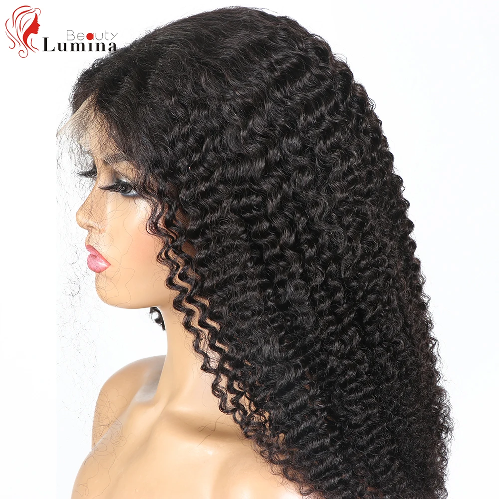 Kinky Curly Human Hair Wig 4x4/13x4 Lace Closure Wig Brazilian Curly Hair Wi - £53.78 GBP+