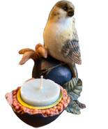 Bird Sparrow resin Tea Light Votive Candle Holder Rustic Farmhouse 5&quot; - $14.74