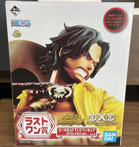 Authentic Japan Ichiban Kuji Ace Figure One Piece Memorial Log Last One Prize - £50.99 GBP