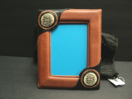 NEW Royal Crown Custom Leathers Picture Frame Hitched Horsehair 6 1/2&quot; x 8 1/4&quot; - £22.04 GBP