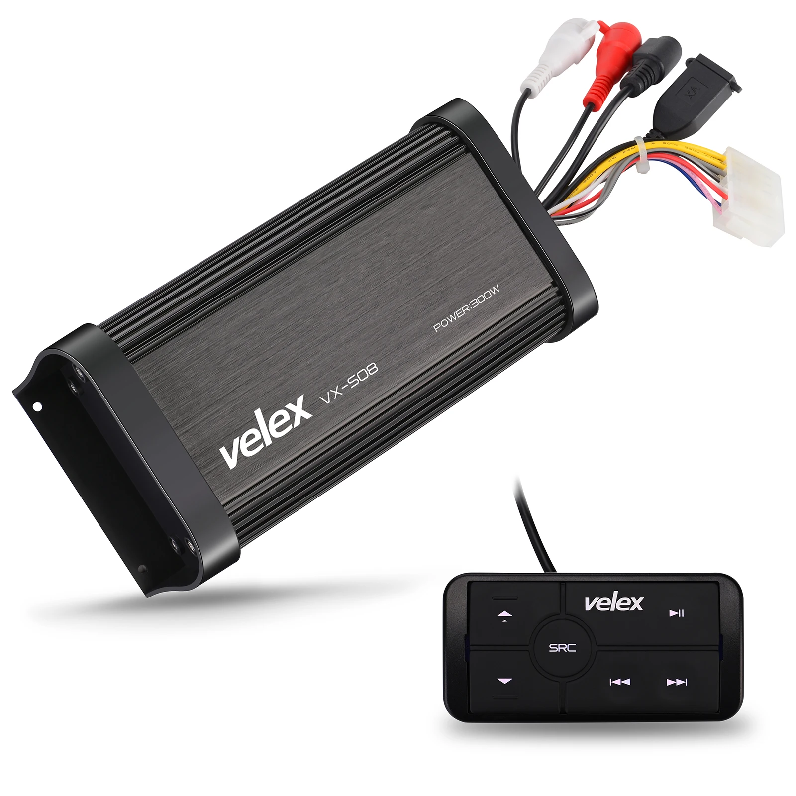 Marine Bluetooth Class D Amplifier 150×2 Channel Peak @40hm Speaker with Wired - £152.50 GBP