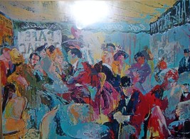 Lot Von 10 Leroy neiman Paris: Sidewalk Cafe Vintage Cafe Platte Signiert Poster - £123.75 GBP