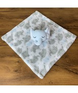 Le Bebe Lovey Elephant Blue Gray White Elephant Print security Blanket 1... - $9.20