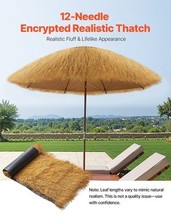 Artificial Thatch Grass Roof Roll 1.6 x 19.7 ft Tiki Hut Bar Skirt Roof ... - $82.45