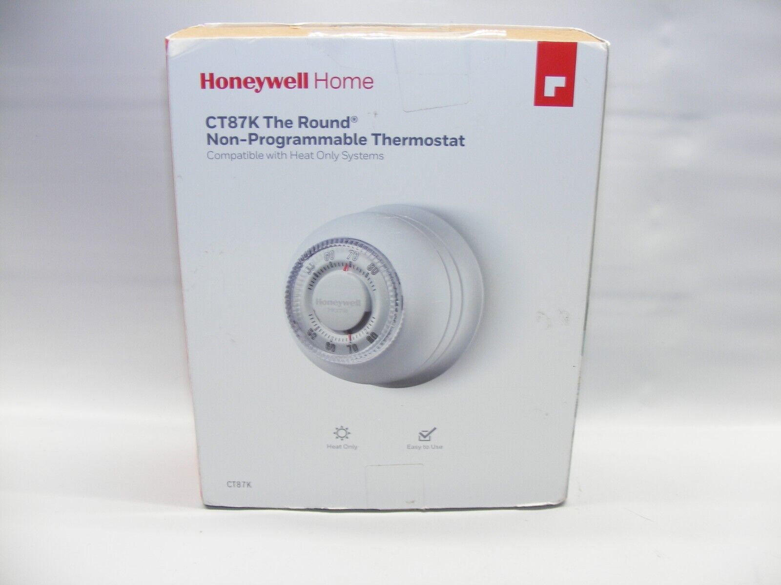 Honeywell CT87K1004 Manual Thermostat Heat Only Systems Round Non Programmable - $18.65