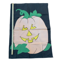 Pumpkin Halloween Jack-o&#39;-lantern House Large Banner Flag Garden 27in x 38in - £8.18 GBP