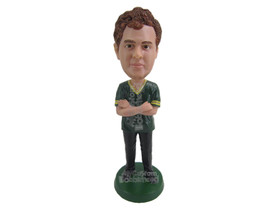 Custom Bobblehead Dapper Male With Hands Folded - Leisure &amp; Casual Casual Males  - £69.98 GBP