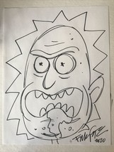 Rick And Morty By Frank Forte Rick &amp; Morty Original Art Copic Marker Drawing - £18.28 GBP