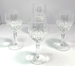 GORHAM Fine Crystal LADY ANNE Wine Glass Set of 4 Vintage Wine Barware G... - $39.59