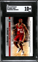 2003 Upper Deck Phenomenal Beginning #2 LeBron James Rookie RC SGC 10 Ge... - $59.49
