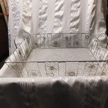 Silver Basket or Tray with Flower Detail - £7.08 GBP