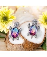 Turtle Gem Earring Studs Elegant Ocean-Inspired Jewelry, Gift, Multiple ... - $12.99