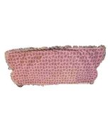 Accent Table Scarf Purple Floral With White Lace Fabric 32X12 Inch With ... - $128.81 MXN