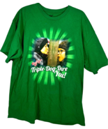 Official A Christmas Story Movie &quot;Triple-Dog-Dare you!&quot; Green T-shirt Un... - $23.05 CAD