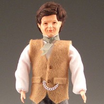 Dressed Caco Victorian Man 11 1160 Tan Vest Dollhouse Miniature - £35.99 GBP