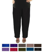 WeBeBop Solid CRINKLE or FLAT RAYON Tapered Pant L XL 0X 1X 2X 3X 4X 5X 6X - £62.47 GBP+