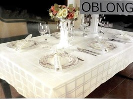 Crystal Clear Vinyl Tablecloth Cover Protects Fabrics 60&quot; x 90&quot; Oblong - £10.16 GBP