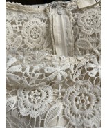 Ellison Women&#39;s Ivory Lace Overlay Dress Size M Lined &amp; Lovely Small Stain - $375.45 MXN