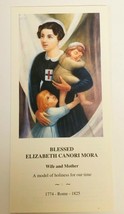 Blessed Elizabeth Canori Mora Biography with Prayer  New from Italy - $4.75